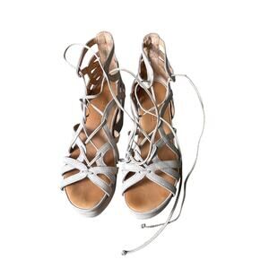 Gentle Souls Tan Leather Platform Strappy Sandal Sz 8.5